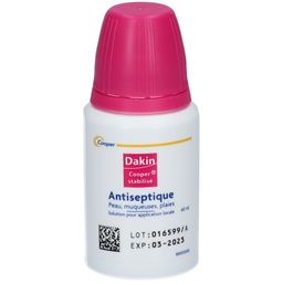 DAKIN - Antiseptique - Peau, muqueuses, plaies - Solution pour application locale - Flacon 60ml