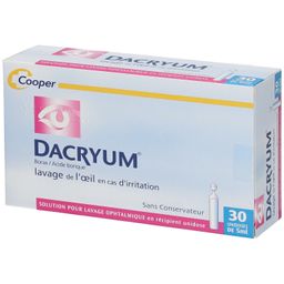 DACRYUM - Lavage de l'œil en cas d'irritation - Solution pour lavage ophtalmique - Unidoses - 30x5ml