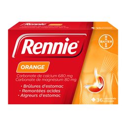 Rennie Orange 36 comprimés à croquer