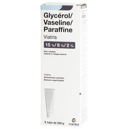 GLYCEROL/VASELINE/PARAFFINE VIATRIS 15%/8%/2% CREME