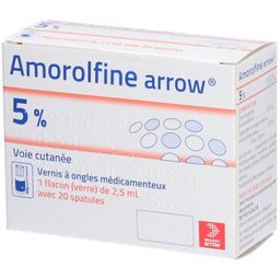 Amorolfine Arrow 5% - Vernis à ongles médicamenteux 2,5 ml