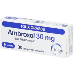 AMBROXOL EG LABO CONSEIL 30 mg pour affections bronchiques - comprimé sécable - Boîte de 30