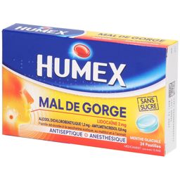 Humex Mal de Gorge Pastilles Menthe Glaciale