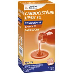 CARBOCISTÉINE 5% Toux Grasse Adulte - Sirop sans sucre