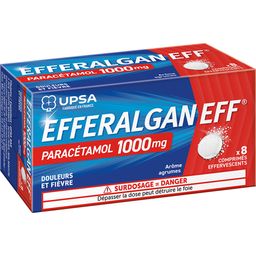 EFFERALGAN 1000 mg, comprimé efferv. (légère gout fruits rouge)