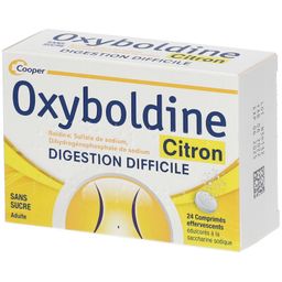 OXYBOLDINE - Digestion difficile - Boldine, Sulfate de sodium - Adultes - Sans sucres - Citron - 24 comprimés effervescents