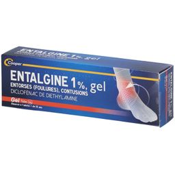 ENTALGINE 1% - Entorses (foulures), contusions - Gel - Tube 50g