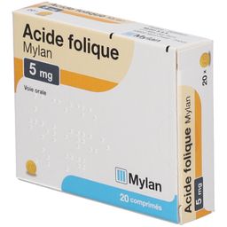 ACIDE FOLIQUE VIATRIS 5MG Comprimés