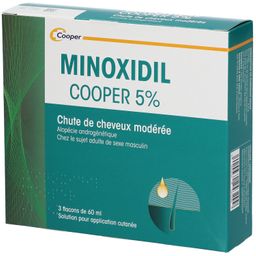 Minoxidil 5% - Traitement chute de cheveux modérée - Favorise la pousse des cheveux - Spécifique Homme Adulte - Format spray - Spray 60ml