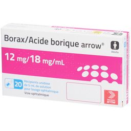Arrow Borax Acide borique solution oculaire
