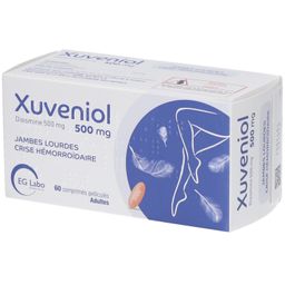 XUVENIOL 500 mg pour jambes lourdes et crises hemorroïdaire- boite 60 comprimés