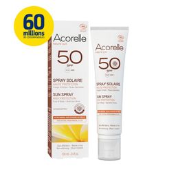 Acorelle Spray Solaire SPF50 Bio