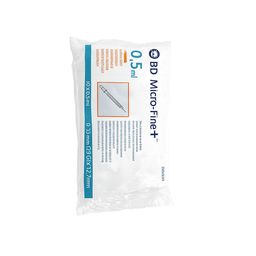 BD Micro-Fine™+ Seringue Insuline 0.5 ml 29 G 12.7 mm