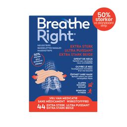 Breathe Right Extra Strength Bandelettes nasales beiges