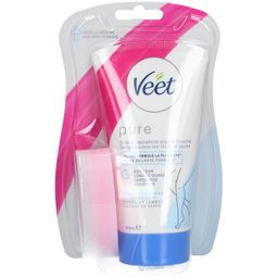 Veet Pure Crème Dépilatoire sous la Douche Corps et Jambes Peaux Sensibles