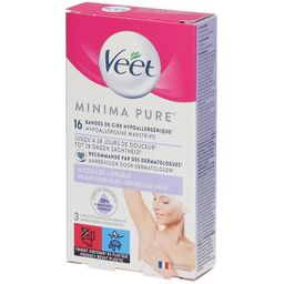 Veet Minima™ Bandes de Cire Easy-Gel™  Aisselles - Hypoallergénique