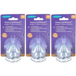 Lansinoh NaturalWave® Lot de 2 tétines péristaltiques débit rapide