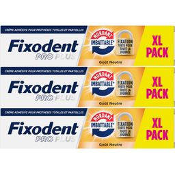 Fixodent Pro Plus Crème Adhésive pour Prothèses Totales et Partielles
