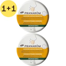 PRANARÔM - Aromaforce - Gommes Adoucissantes - Compléments Alimentaires Aux Huiles Essentielles - Citron, Miel & Thym - Apaise La Gorge  - Boîte Métal 45g