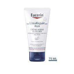 Eucerin UreaRepair PLUS Crème Mains 5% d'Urée Peau sèche 75ml