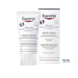 Eucerin AtopiControl Crème Visage Calmante Peau Atopique