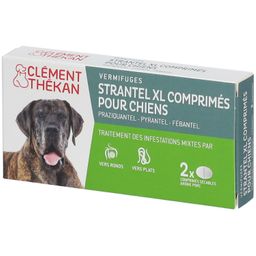 Clement Thekan Vermifuges Vers Plats Et Ronds Chien XL 2 Comprimés