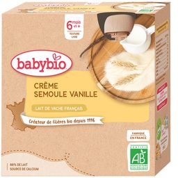 Babybio CRÈME SEMOULE VANILLE dès 6 mois