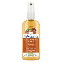 Natessance Huile Sublimatrice Sans Rinçage à l’Argan pour Cheveux