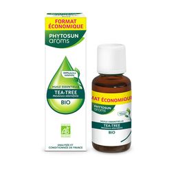 PHYTOSUN AROMS - Huile Essentielle Tea-Tree Bio (Arbre à Thé) - HEBBD - 100% Pure & Naturelle - 100% Bio - Analysée & Conditionnée en France - 30 ml