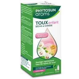 PHYTOSUN AROMS – Sirop Toux Sèche & Grasse Enfant – Naturel* – Action Rapide : Soulage tous les types de Toux** – 1x 120 ml