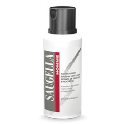 Saugella - Homme – Soin Lavant Intime & Corps spécial hygiène masculine – Lutte contre les Odeurs Indésirables - Hélichryse et giroflier – 200ml