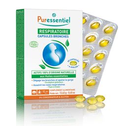 PURESSENTIEL RESPIRATOIRE Capsules Bronches aux HE BIO - 30 capsules