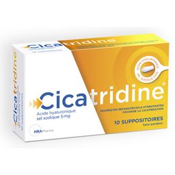 Cicatridine - 10 Suppositoires favorisant la cicatrisation à l'Acide Hyaluronique