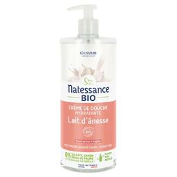 Natessance Crème de Douche au Lait d’Ânesse Bio Peaux Sèches et Sensibles