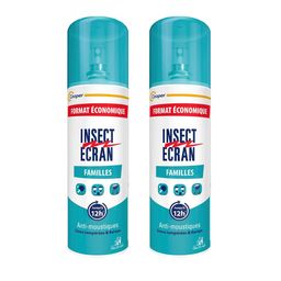 INSECT ÉCRAN Spray Anti-Moustiques Familles 2 x 200 ml