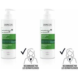 VICHY Dercos Technique Antipelliculaire DS Shampooing traitant pellicules & démangeaisons cheveux normaux à gras 400ml