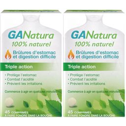 GANatura 100% Naturel Brûlures d'estomac et digestion difficile - 45 Comprimés