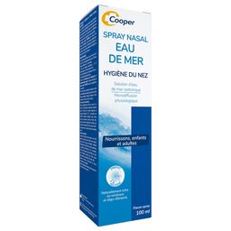 COOPER - Spray nasal Eau de mer isotonique - Hygiène quotidienne, Lave en Douceur & Hydrate le Nez - Pour toute la famille - 100ML