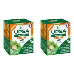 Booster 5 en 1 UPSA - 20 comprimés effervescents - Adulte - Complément alimentaire, vegan, goût citron-maté - Energie & Forme