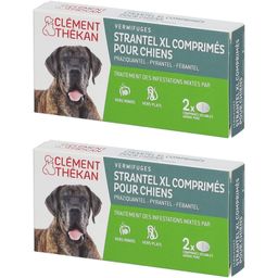 Clement Thekan Vermifuges Vers Plats Et Ronds Chien XL 2 Comprimés