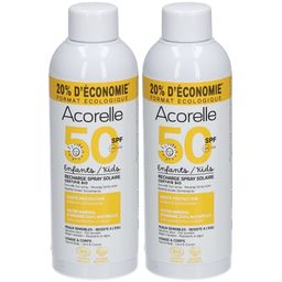 Acorelle Nature Sun Spray Solaire IP50 Enfants Peaux Sensibles Bio Flacon-Pompe recharge