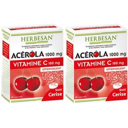 HERBESAN ACÉROLA 1000 EFFERVESCENT - Comprimé effervescent, complément alimentaire à base