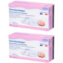 Care + sérum physiologique stérile - boite de 40 unidoses de 5 ml - EG LABO