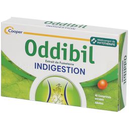 ODDIBIL - Indigestion - Extrait de fumeterre - Adultes - 40 comprimés enrobés