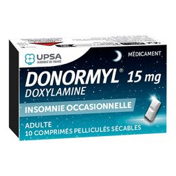 DONORMYL 15mg, comprimé pelliculé sécable