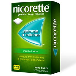 Nicorette® menthe fraiche s/s 4 mg