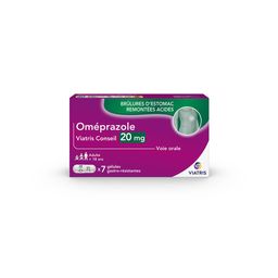 OMEPRAZOLE VIATRIS CONSEIL 20MG GELULE GASTRO-RESISTANTE