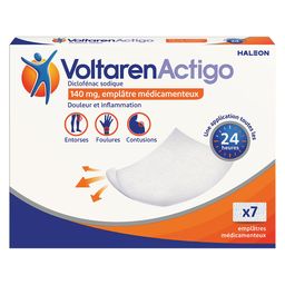 VoltarenActigo 140mg Emplâtre Médicamenteux 5 Pièces