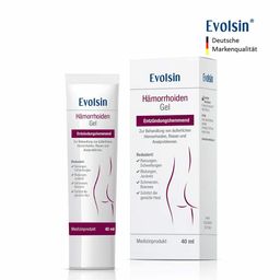 Evolsin® Gel anti-hémorroïdes – Crème hemorrhoide contre les douleurs, les démangeaisons, les irritations et les saignements