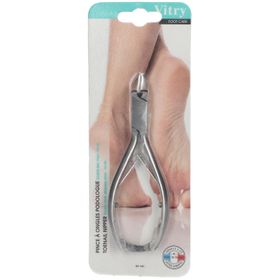 Vitry Pince à ongles double-bec podologue 14cm